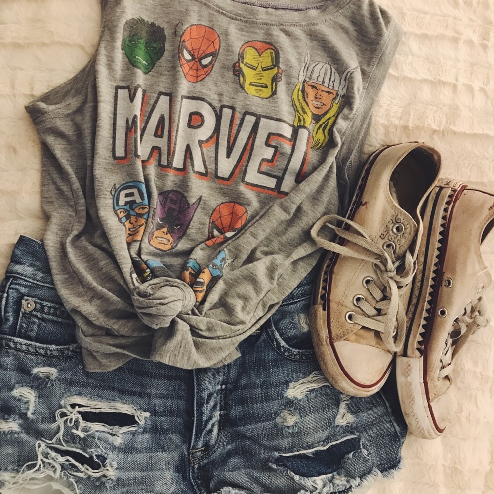 Marvel Superheroes Sleeveless Tanktop
